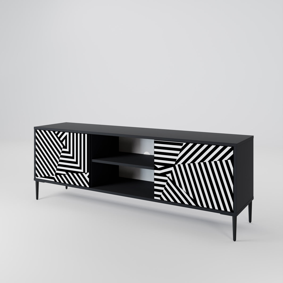 ILLUSIONARY LATTICE 2-türiges TV-Lowboard