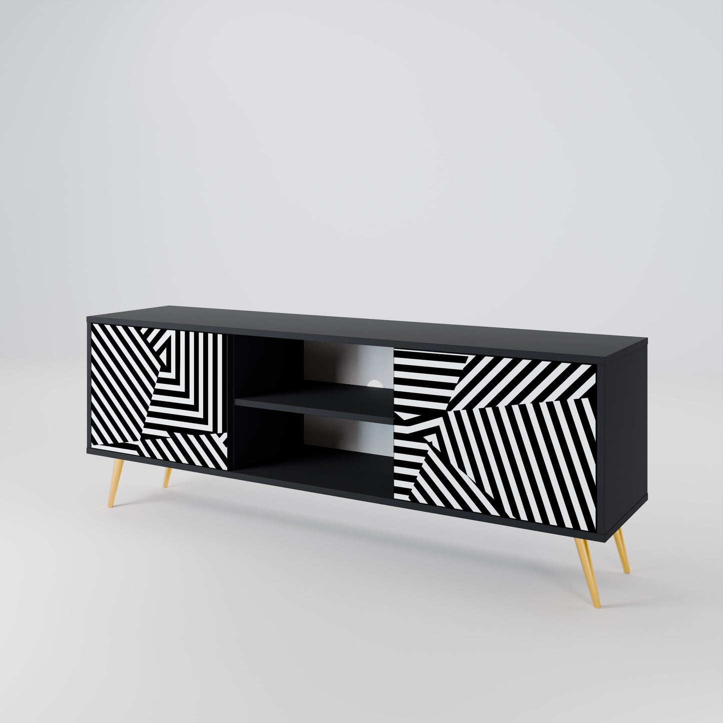 ILLUSIONARY LATTICE 2-türiges TV-Lowboard
