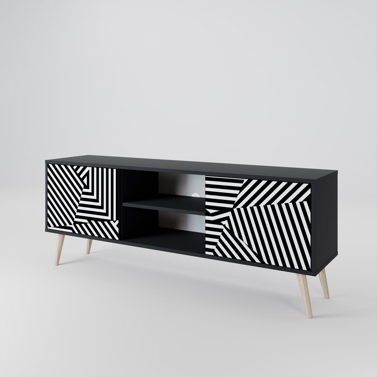 ILLUSIONARY LATTICE 2-türiges TV-Lowboard
