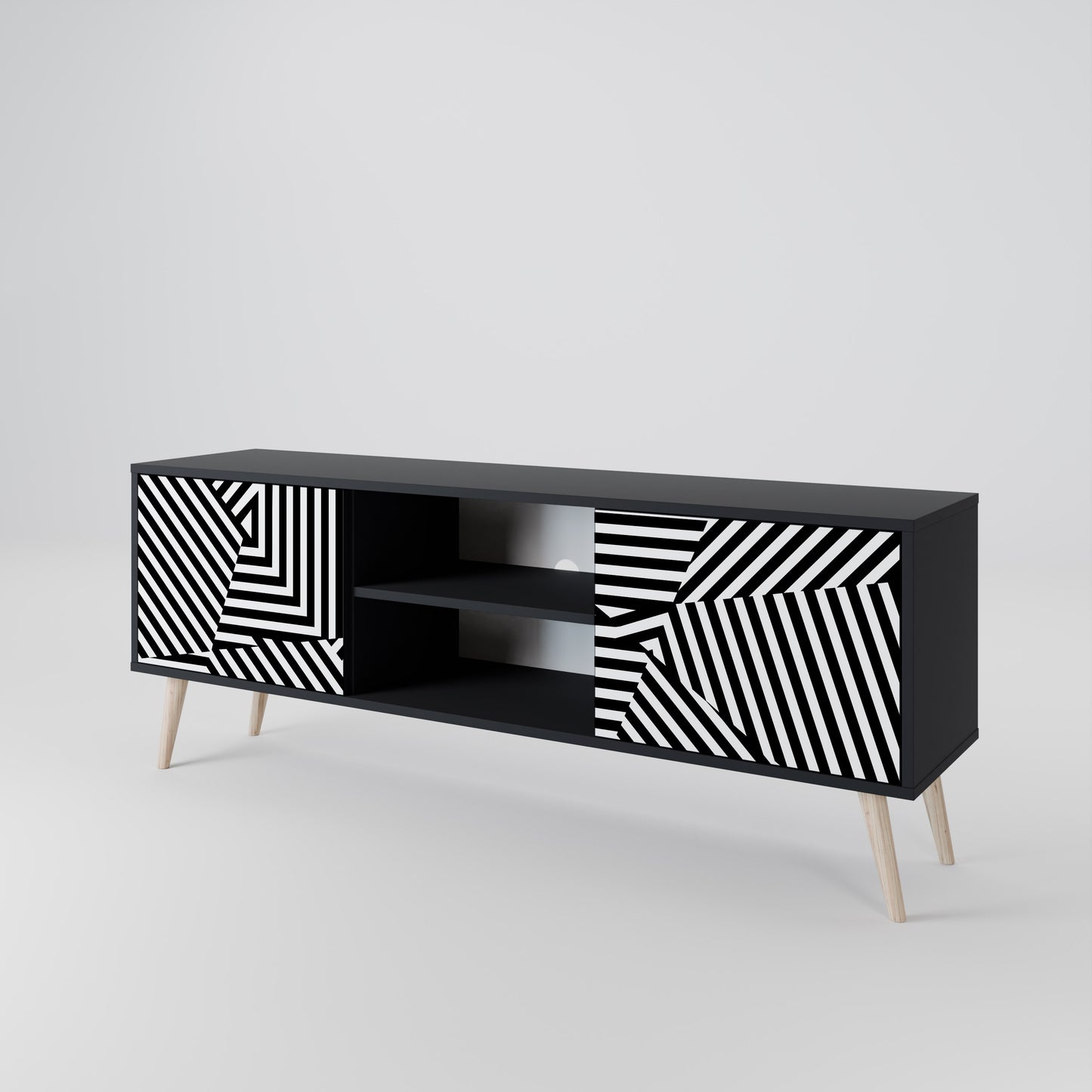 ILLUSIONARY LATTICE 2-türiges TV-Lowboard