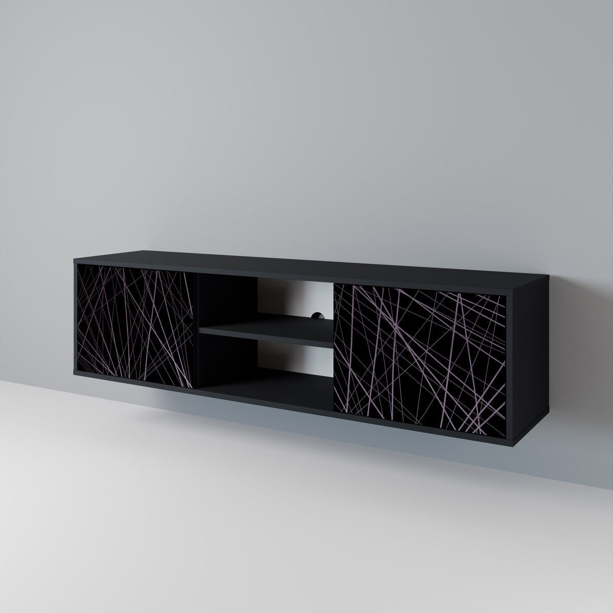 SHIMMER SPIDERGRAM 2-türiges TV-Lowboard
