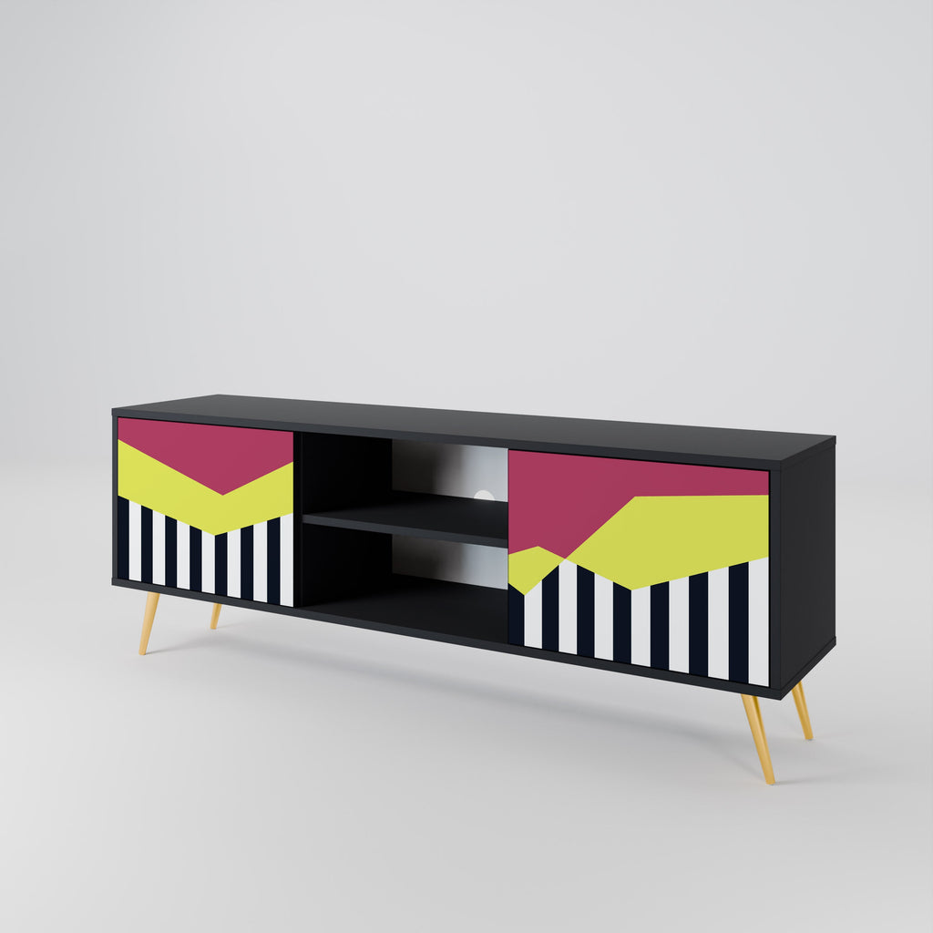 PIANO FANTASY TV-Lowboard mit 2 Türen in Schwarz