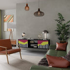 PIANO FANTASY TV-Lowboard mit 2 Türen in Schwarz