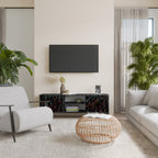 LUMINOUS SNARE TV-Lowboard mit 2 Türen in Schwarz