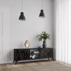 LUMINOUS SNARE TV-Lowboard mit 2 Türen in Schwarz