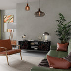 LUMINOUS SNARE TV-Lowboard mit 2 Türen in Schwarz