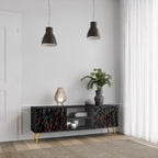 LUMINOUS SNARE TV-Lowboard mit 2 Türen in Schwarz