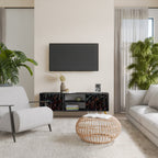 LUMINOUS SNARE TV-Lowboard mit 2 Türen in Schwarz