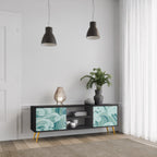 ASIAN SWAY TV-Lowboard mit 2 Türen in Schwarz