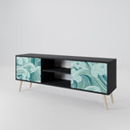 ASIAN SWAY TV-Lowboard mit 2 Türen in Schwarz