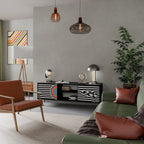 SPECTRA SHOWCASE TV-Lowboard mit 2 Türen in Schwarz