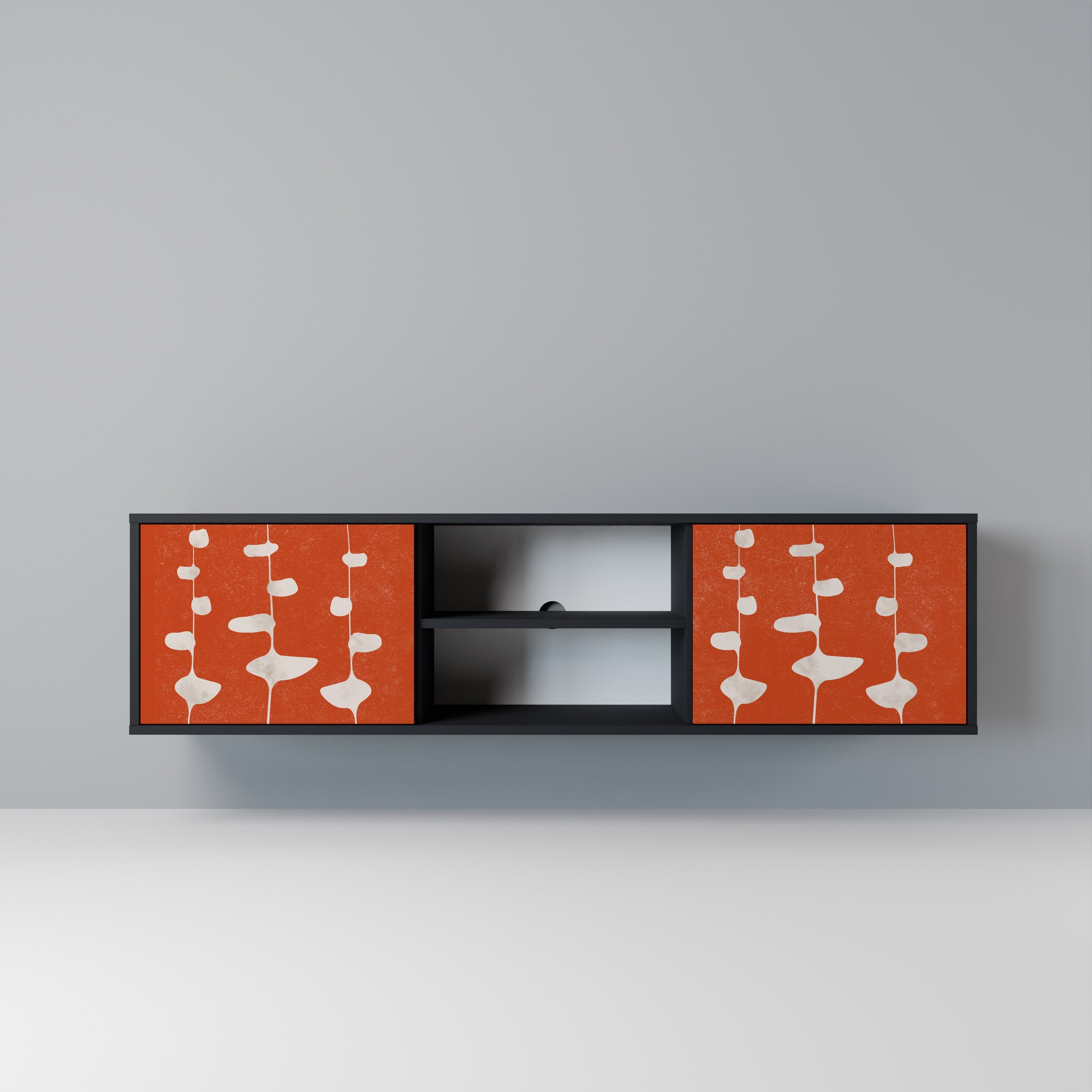 COURAGE MOLD TV-Lowboard mit 2 Türen in Schwarz