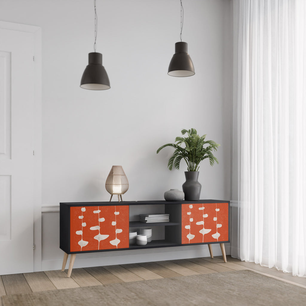 COURAGE MOLD TV-Lowboard mit 2 Türen in Schwarz