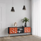 COURAGE MOLD TV-Lowboard mit 2 Türen in Schwarz