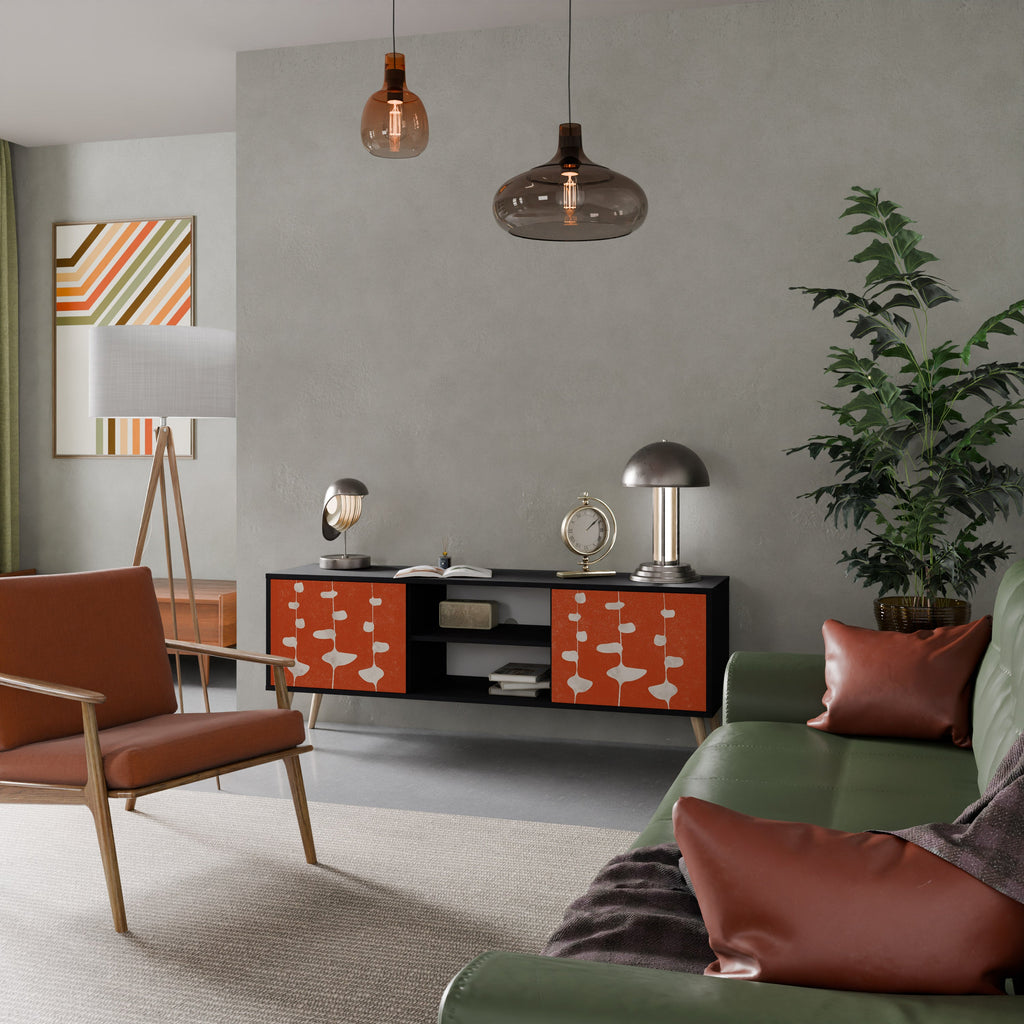 COURAGE MOLD TV-Lowboard mit 2 Türen in Schwarz