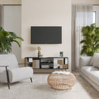 DELICATE MEMENTO TV-Lowboard mit 2 Türen in Schwarz