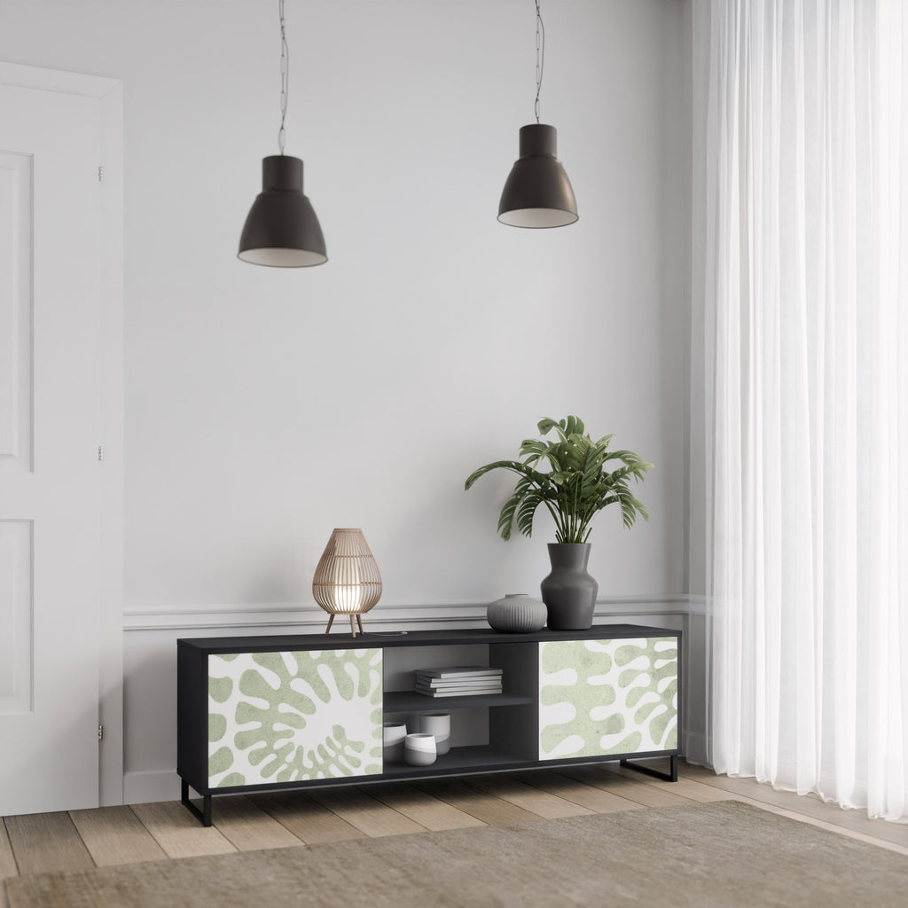 HELIX DANCE TV-Lowboard mit 2 Türen in Schwarz