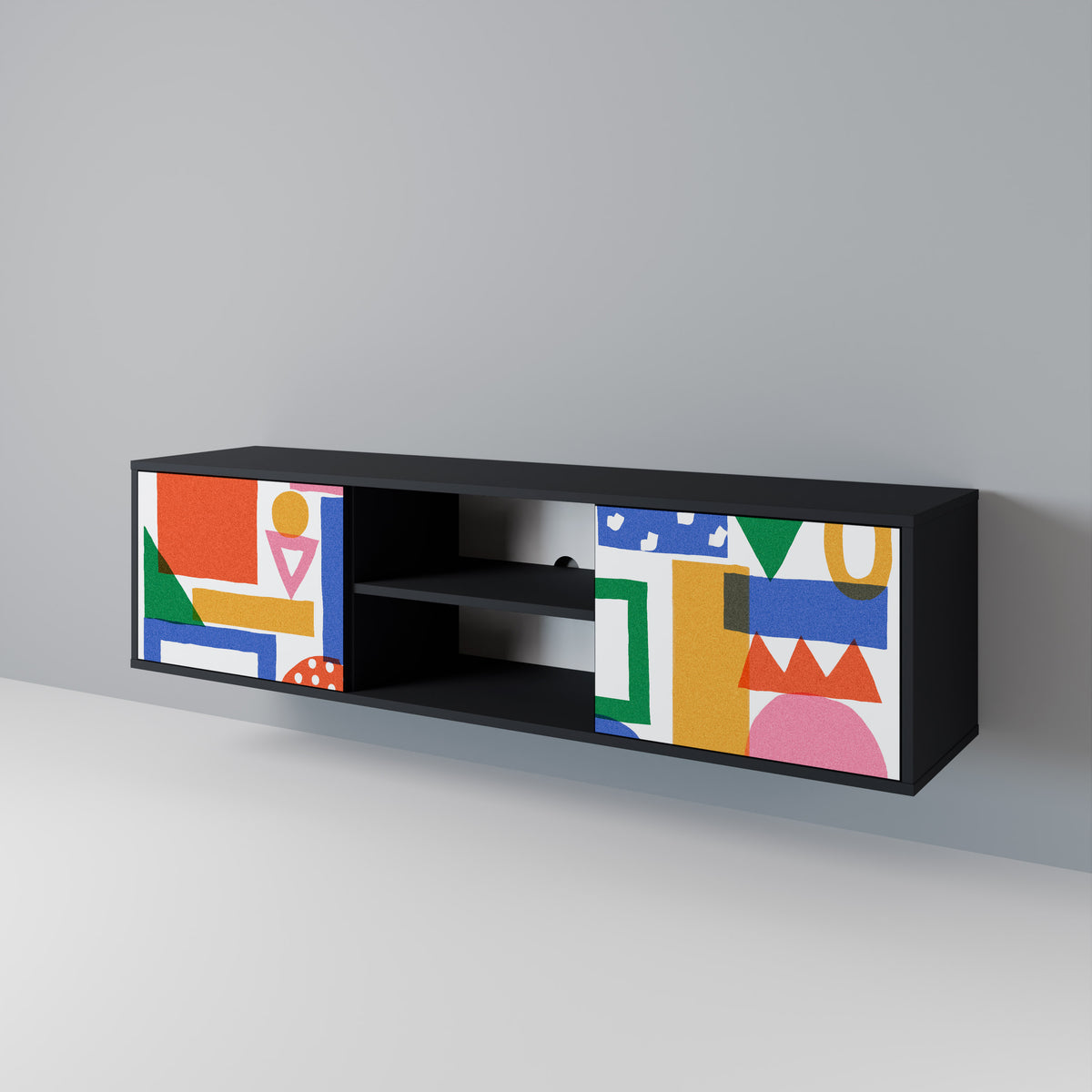 GEOMETRIC GLIMMER 2-türiges TV-Lowboard