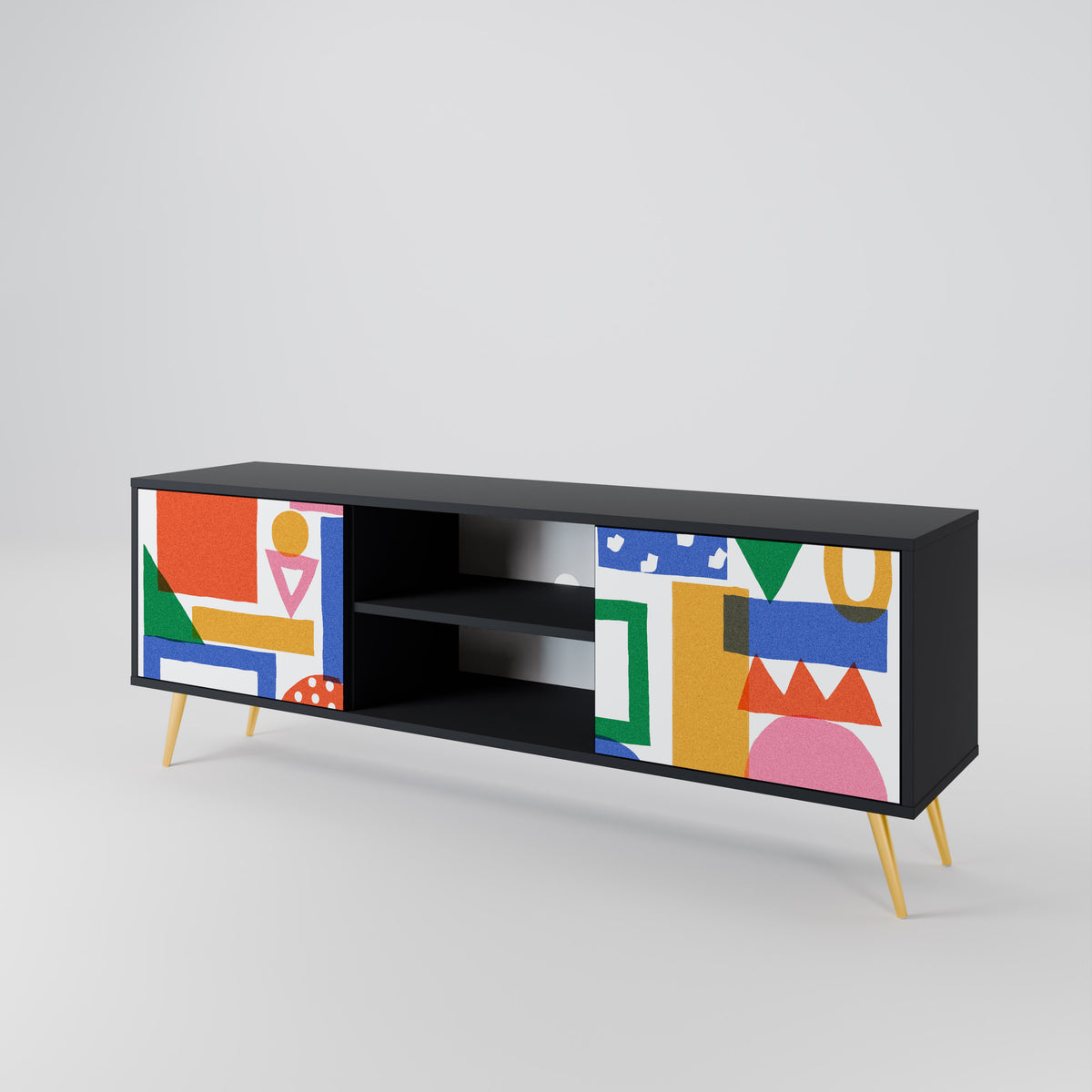 GEOMETRIC GLIMMER 2-türiges TV-Lowboard