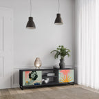 KANAGAWA BEAUTY TV-Lowboard mit 2 Türen in Schwarz