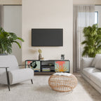 KANAGAWA BEAUTY TV-Lowboard mit 2 Türen in Schwarz