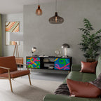 STREAMER TANGLE TV-Lowboard mit 2 Türen in Schwarz