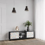 ENERGETIC SPOTS TV-Lowboard mit 2 Türen in Schwarz