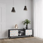 ENERGETIC SPOTS TV-Lowboard mit 2 Türen in Schwarz