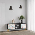 ENERGETIC SPOTS TV-Lowboard mit 2 Türen in Schwarz