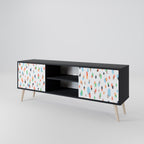 ENERGETIC SPOTS TV-Lowboard mit 2 Türen in Schwarz