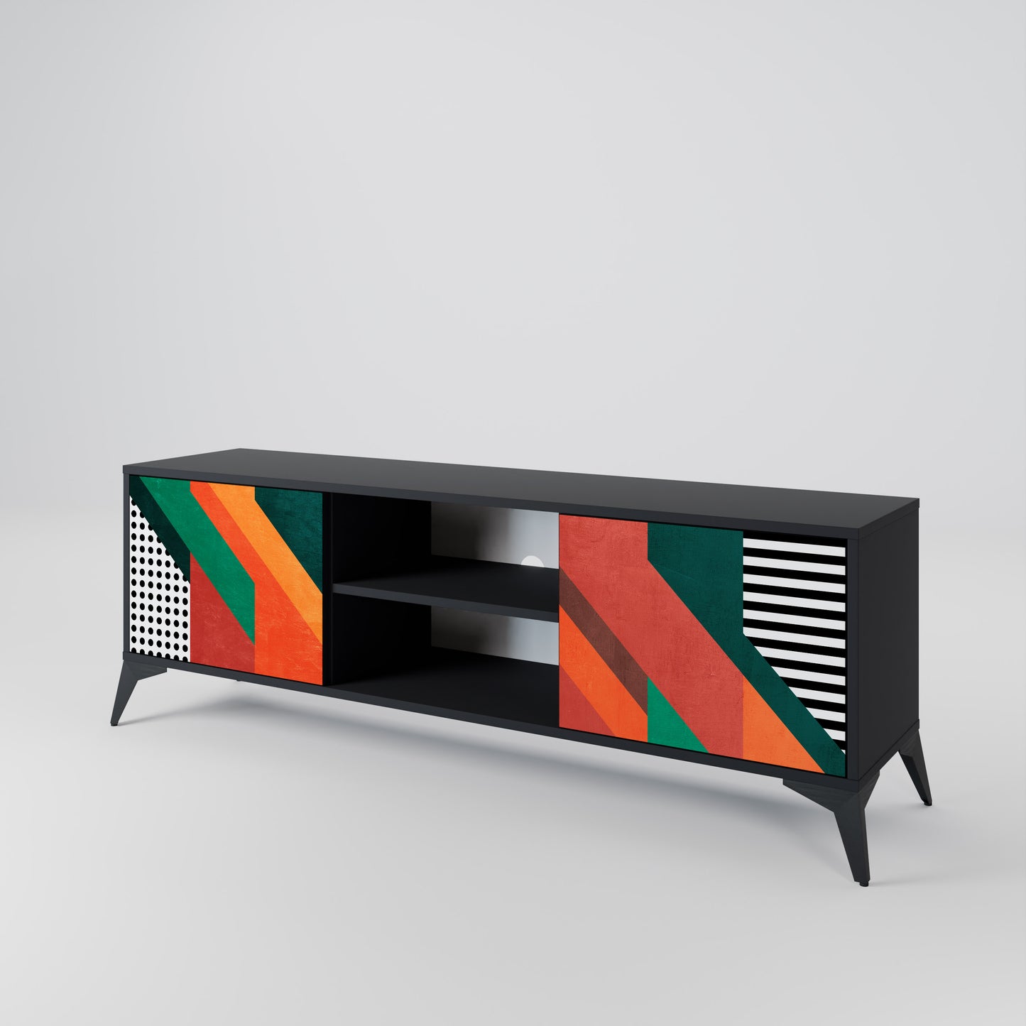 MAKESHIFT ARTISTRY 2-türiges TV-Lowboard