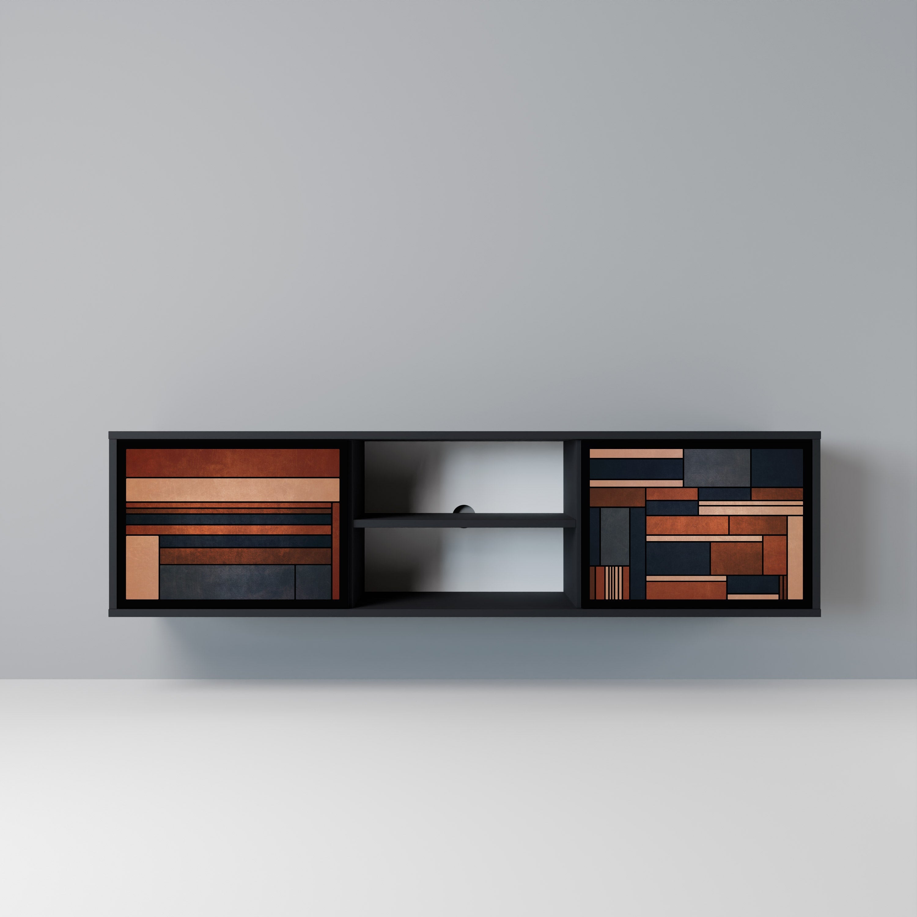 INTREPID FORMATION TV-Lowboard mit 2 Türen in Schwarz