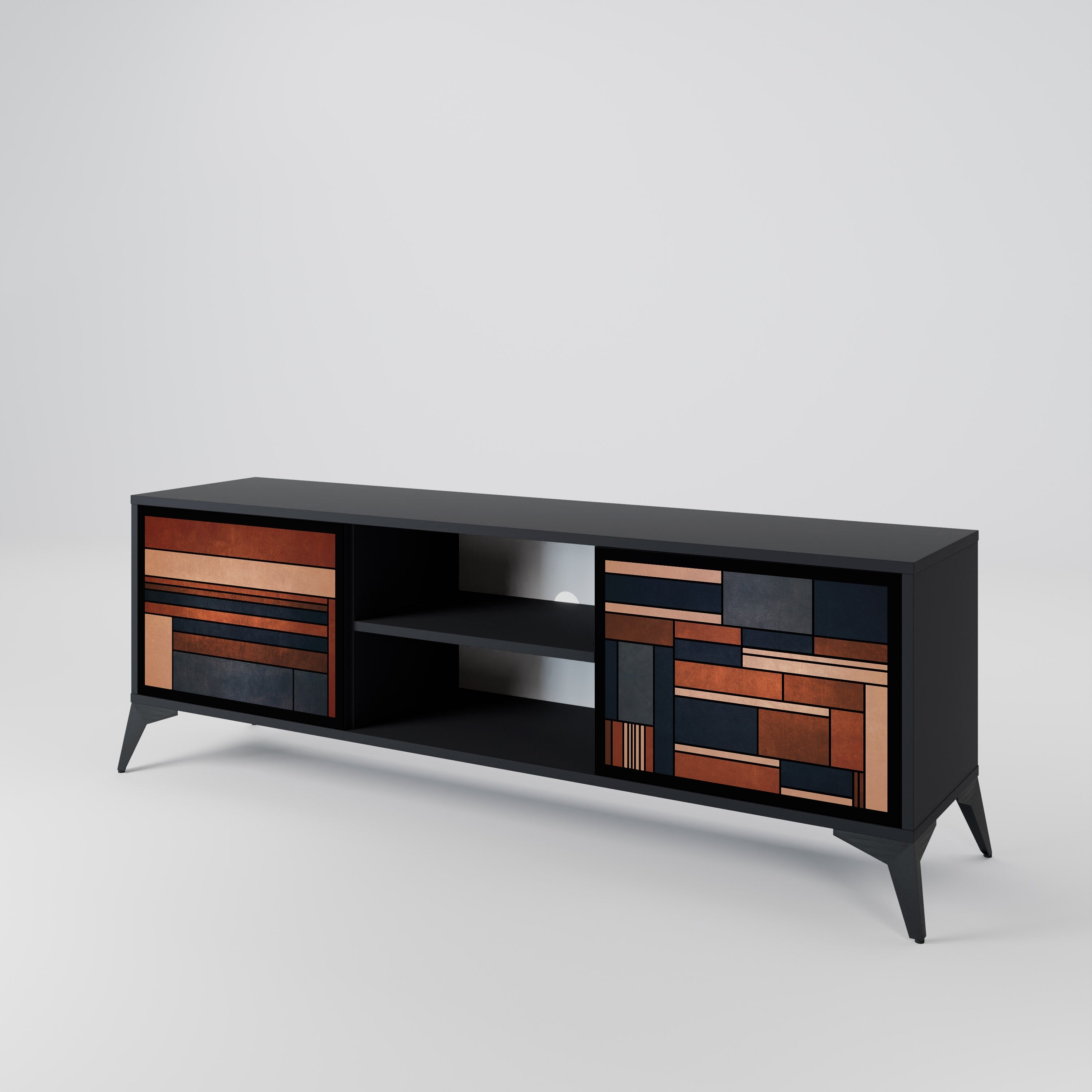 INTREPID FORMATION TV-Lowboard mit 2 Türen in Schwarz