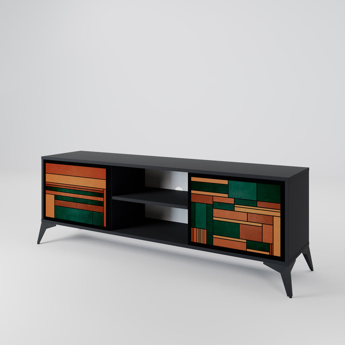 EARTHY FIGURES 2-Door TV Cabinet