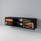 FIGURES OF NATURE TV-Lowboard mit 2 Türen in Schwarz