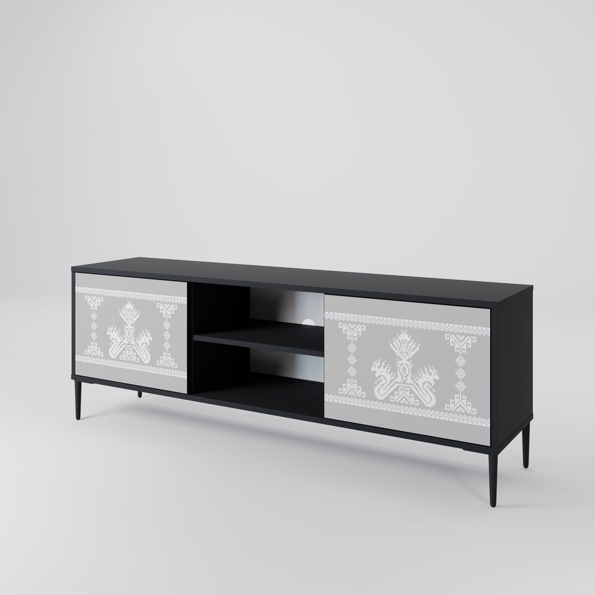 THAI GRAY 2-Door TV Cabinet