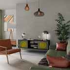 SUNSHINE EULOGY TV-Lowboard mit 2 Türen in Schwarz