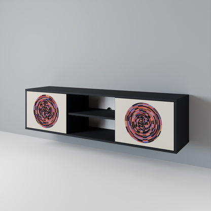 BROWN CIRCLES 2-türiges TV-Lowboard