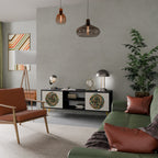 GREEN CIRCLES TV-Lowboard mit 2 Türen in Schwarz