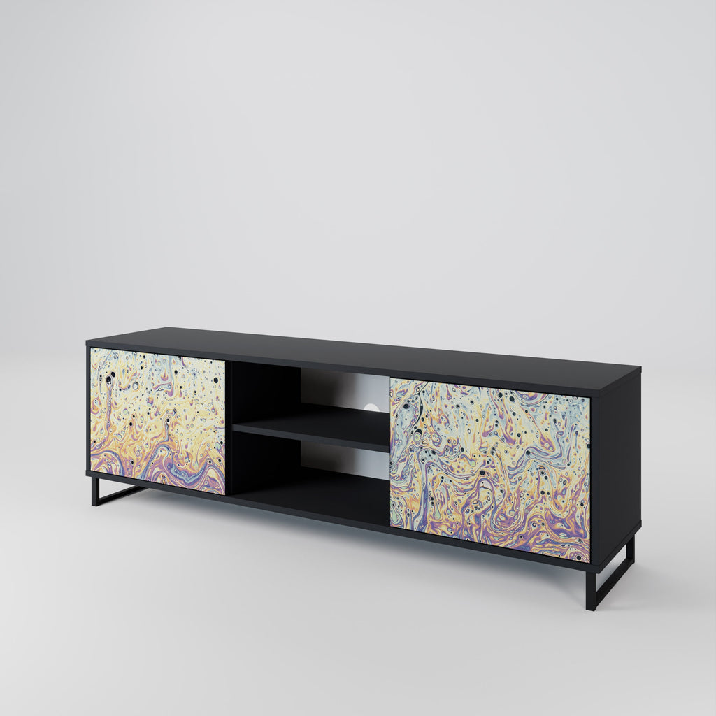 MOSAIC OF COLORS TV-Lowboard mit 2 Türen in Schwarz