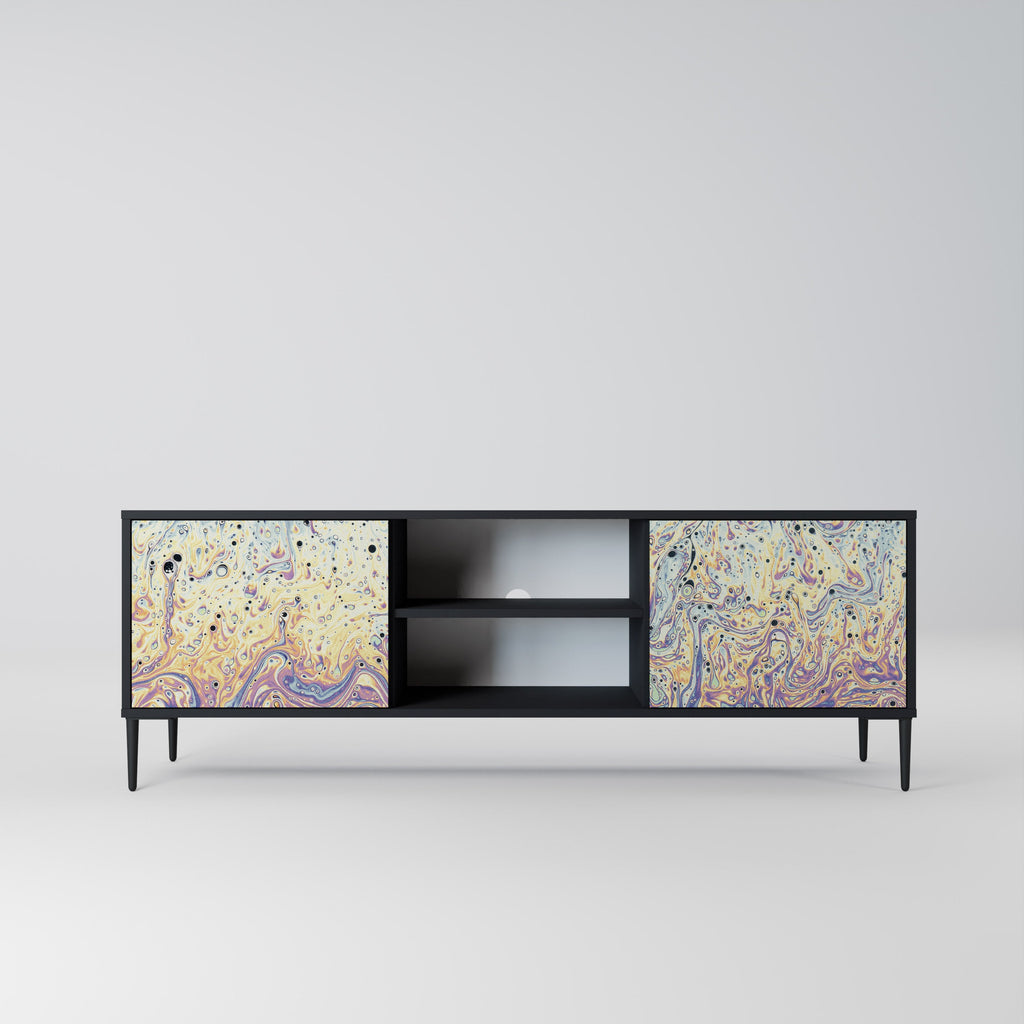 MOSAIC OF COLORS TV-Lowboard mit 2 Türen in Schwarz
