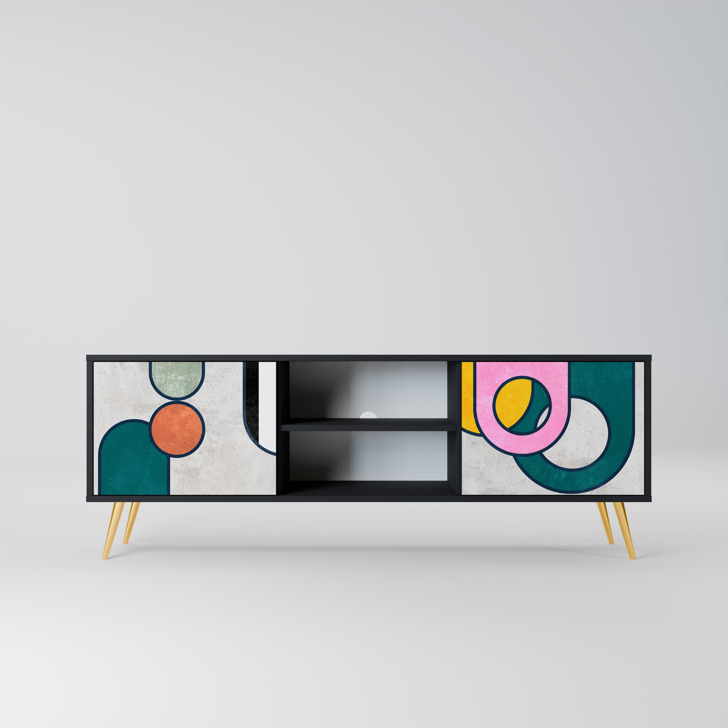 COOL STORY TV-Lowboard mit 2 Türen in Schwarz