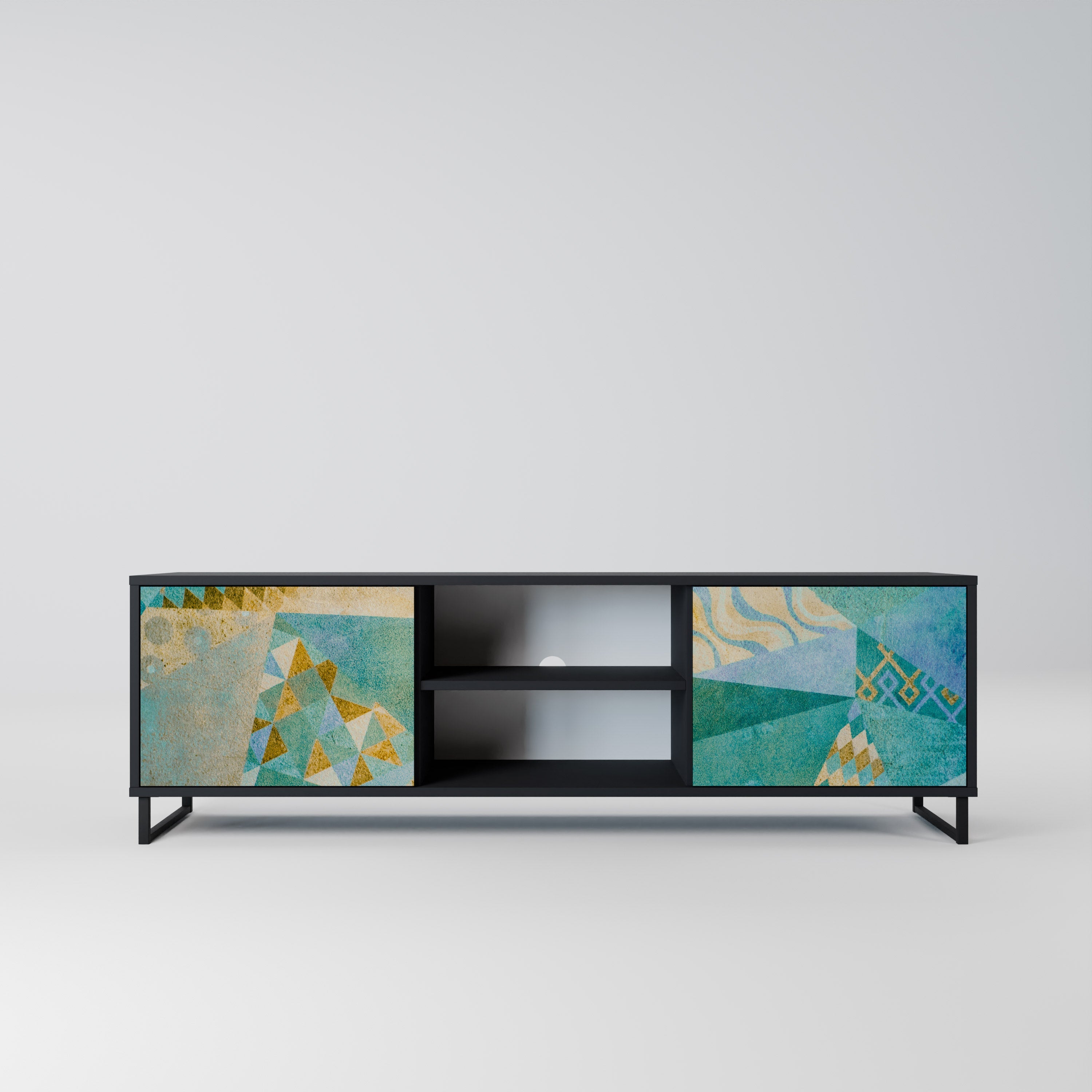 SPECTRUM SPLENDOR TV-Lowboard mit 2 Türen in Schwarz