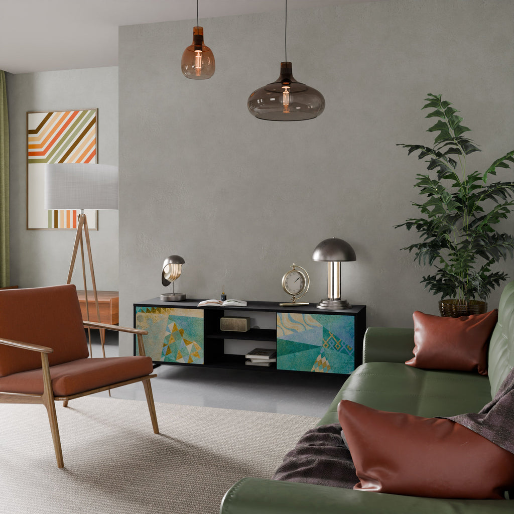 SPECTRUM SPLENDOR TV-Lowboard mit 2 Türen in Schwarz