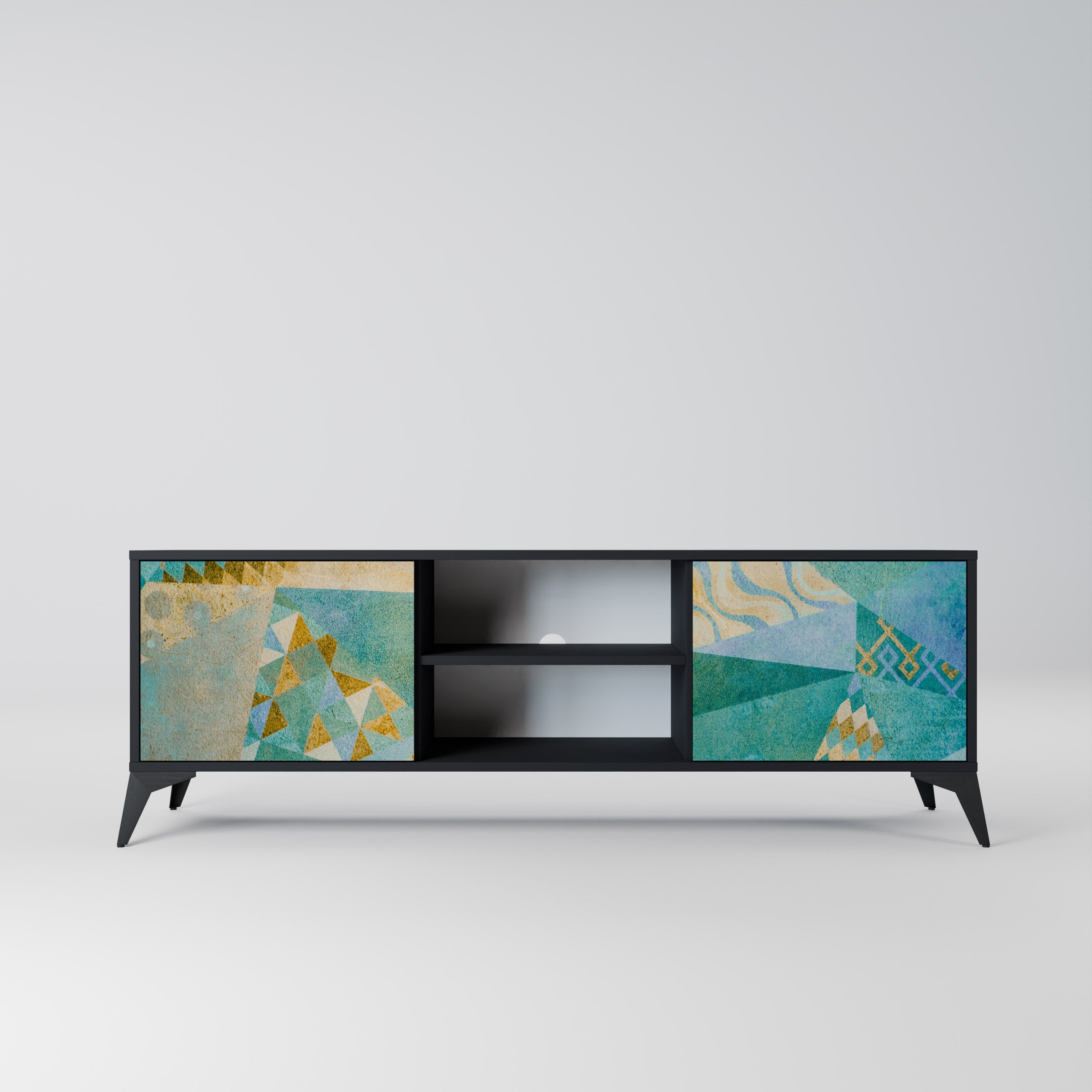 SPECTRUM SPLENDOR TV-Lowboard mit 2 Türen in Schwarz