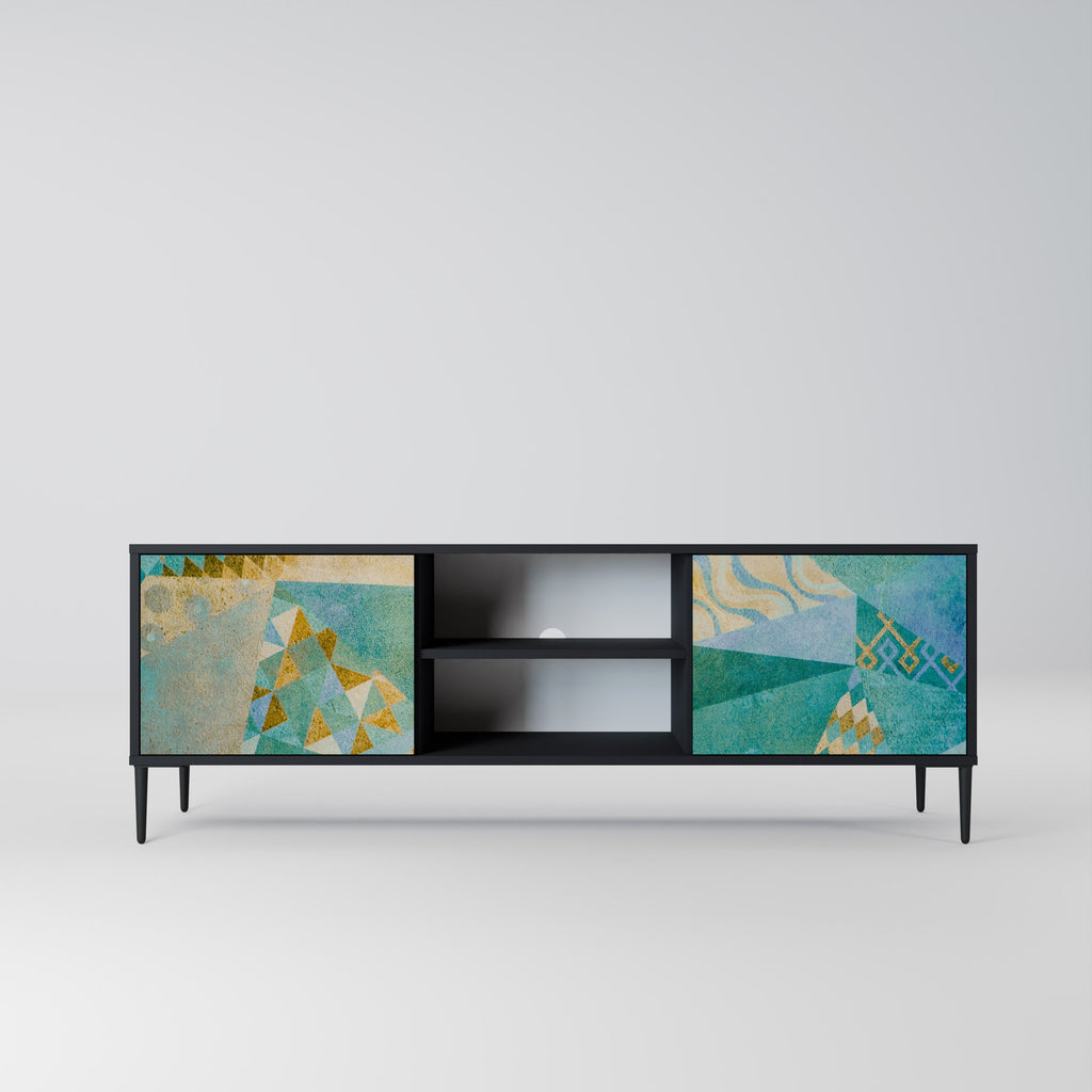 SPECTRUM SPLENDOR TV-Lowboard mit 2 Türen in Schwarz