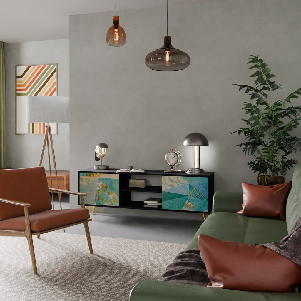 SPECTRUM SPLENDOR TV-Lowboard mit 2 Türen in Schwarz