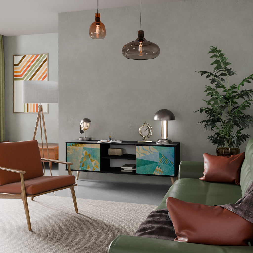 SPECTRUM SPLENDOR TV-Lowboard mit 2 Türen in Schwarz