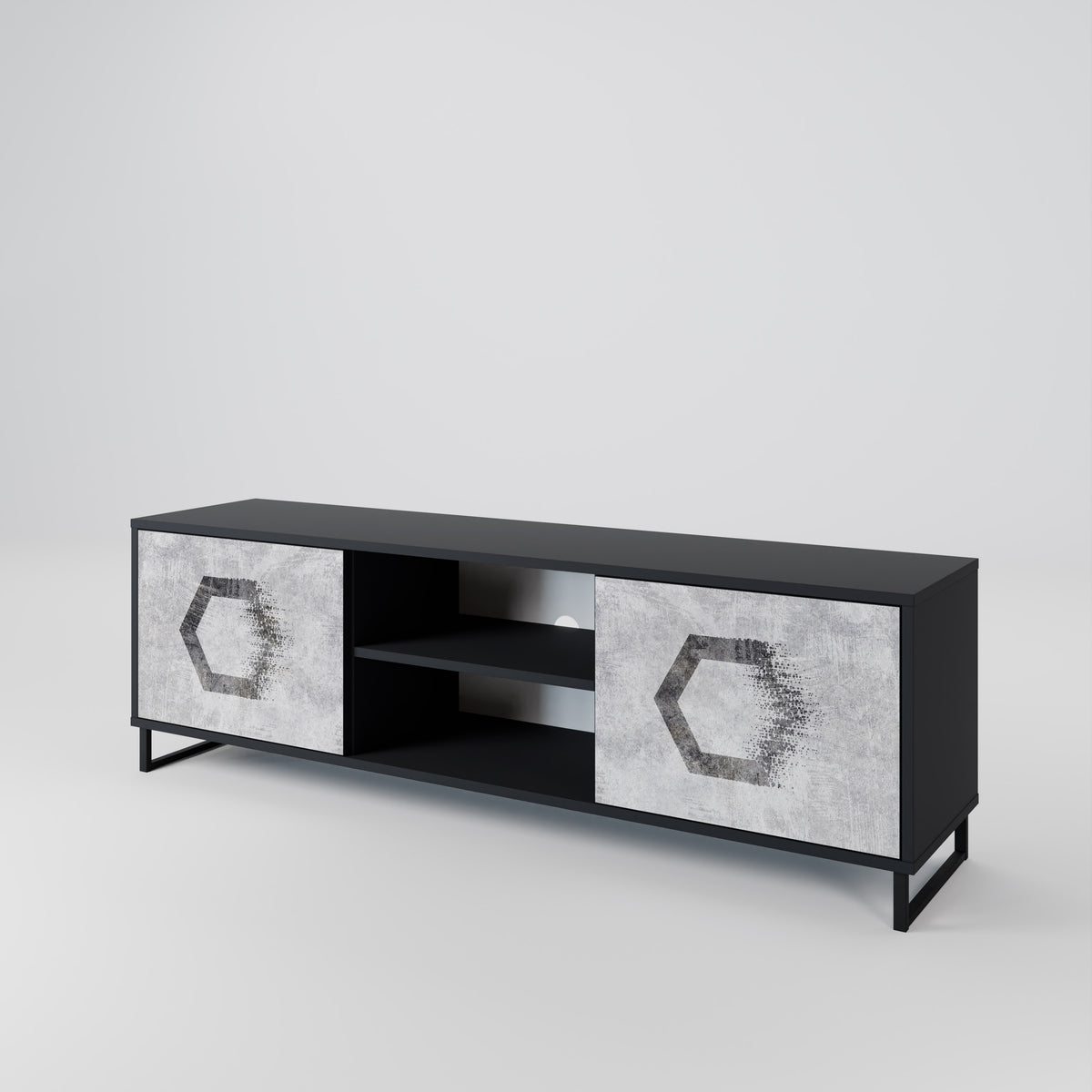 HEXAGONAL FIGURES 2-türiges TV-Lowboard