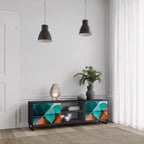 CIRCULAR RHAPSODY TV-Lowboard mit 2 Türen in Schwarz